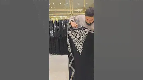 Красивая накидка, вышитая бисером #абая #мусульманскаяодежда #abayahijab #длинноеплатье #садовод