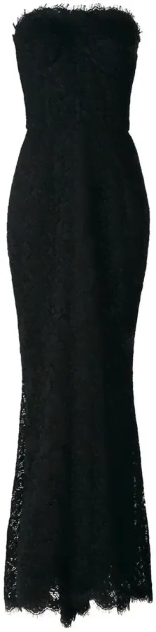 Черное кружевное вечернее платье от Dolce & Gabbana-0