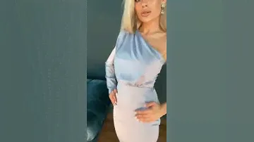 Вечернее платье на одно плечо на свадьбу
