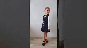 Школьный сарафан "Эмми". Школьное платье-жилет. Процесс создания, пошив платья.