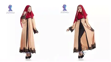 Элегантное мусульманское платье-халат абая с AliExpress