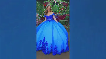 #royal #blue #quince #quinceañera #ballgown #dress #thequinceshop #princess #fall2023